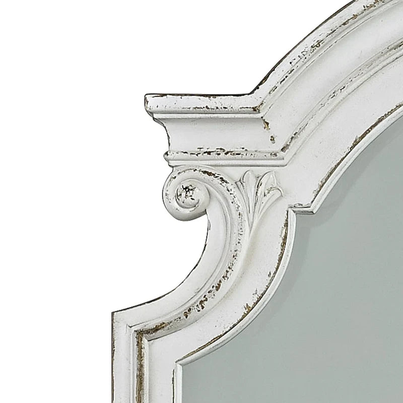 Magnolia Manor Upholstered Bed, Dresser and Mirror, and Nightstand Set