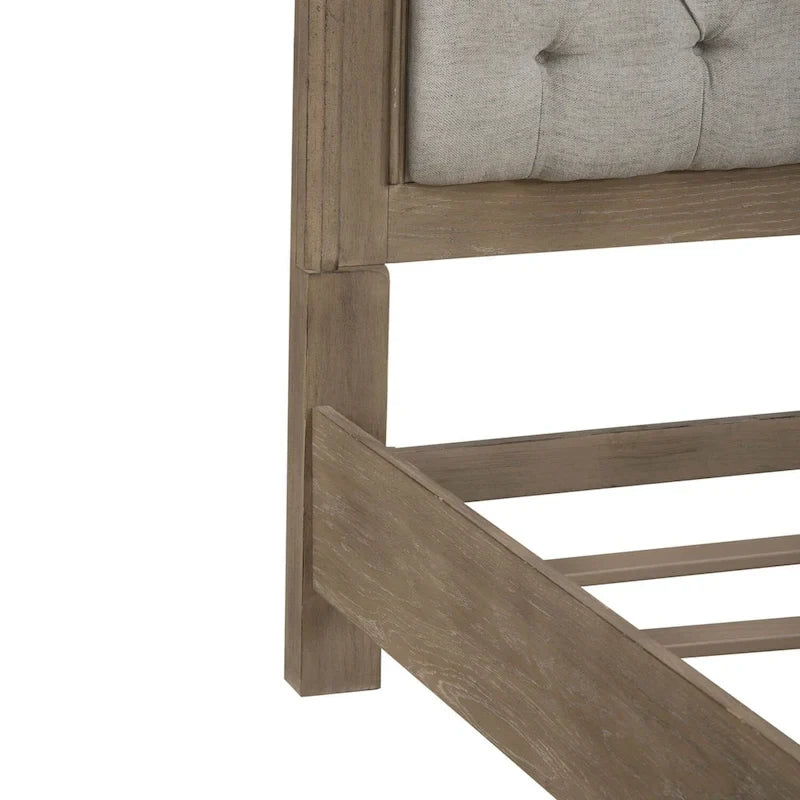 Magnolia Manor Upholstered Bed, Dresser and Mirror, and Nightstand Set