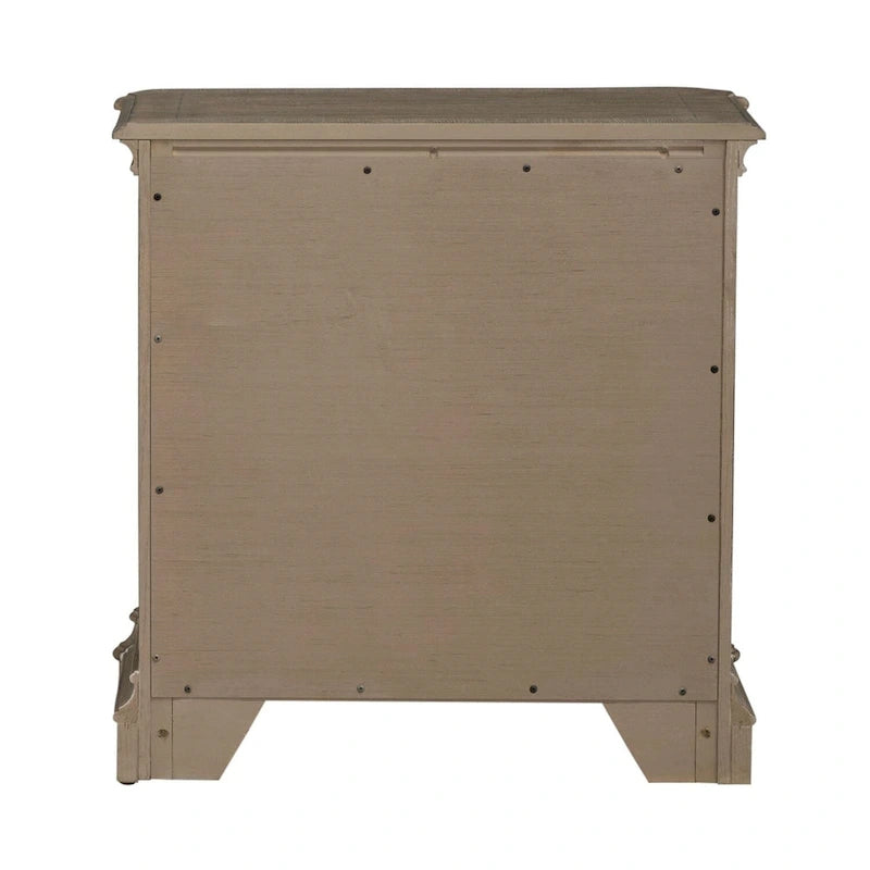 Magnolia Manor Upholstered Bed, Dresser and Mirror, and Nightstand Set