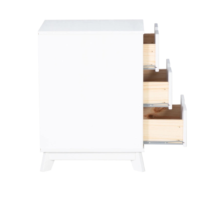 Purcell Pine Wood 3-Piece Bedroom Set with 6-Drawer Dresser and 3-Drawer Nightstands (Set of 2)