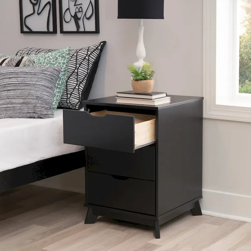 Purcell Pine Wood 3-Piece Bedroom Set with 6-Drawer Dresser and 3-Drawer Nightstands (Set of 2)
