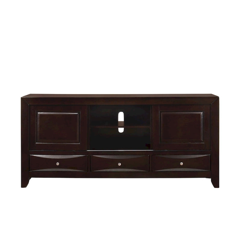 Priscella 6 Piece Dark Cherry Storage Platform Bedroom Set