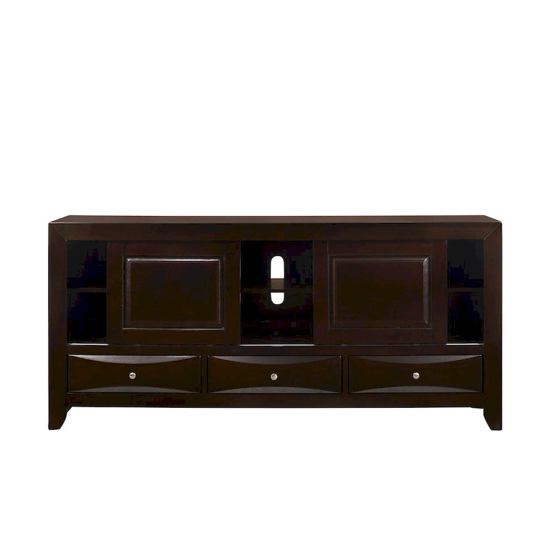 Priscella 6 Piece Dark Cherry Storage Platform Bedroom Set
