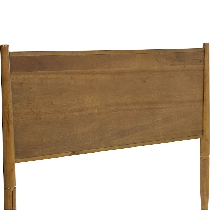 Fopp Mid-century Modern Oak Wood 2-Piece Platform Bedroom Set by Furniture of America