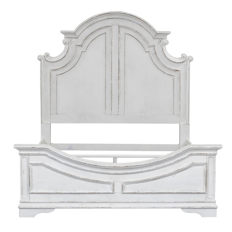 Magnolia Manor Panel Bed, Dresser and Mirror, and Nightstand Set