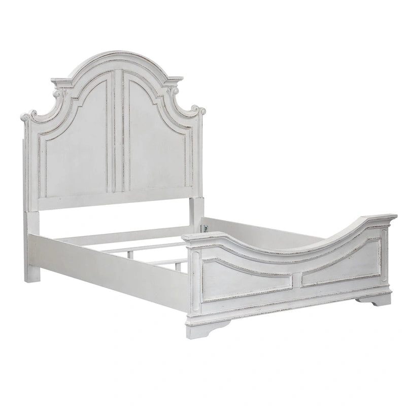 Magnolia Manor Panel Bed, Dresser and Mirror, and Nightstand Set