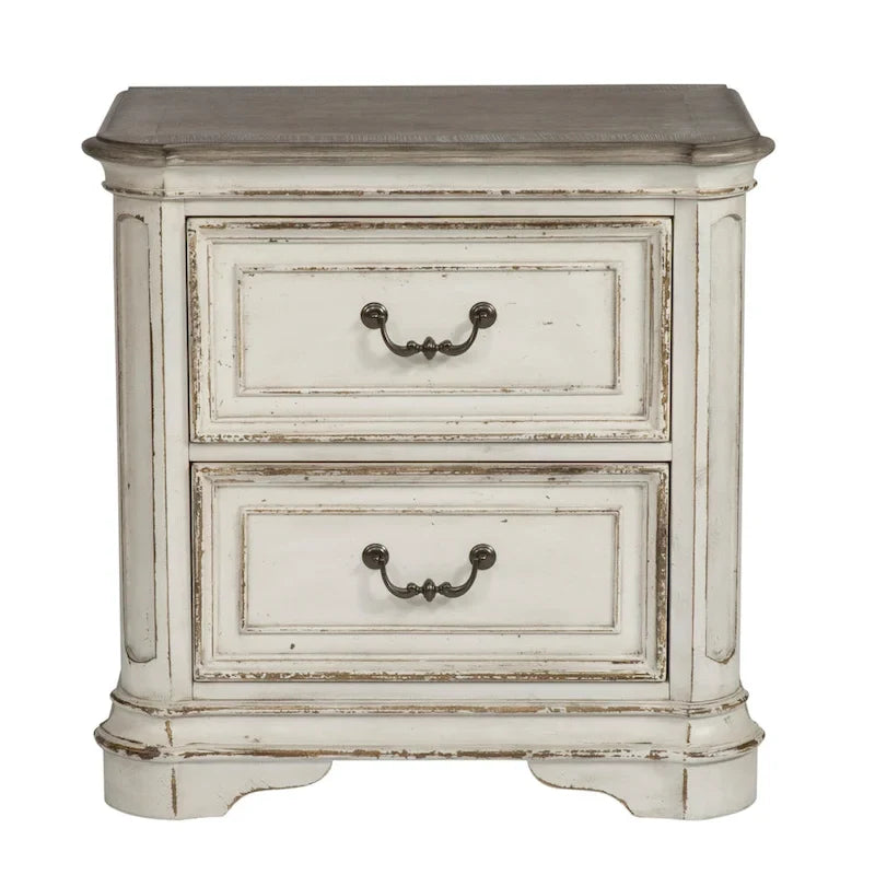 Magnolia Manor Panel Bed, Dresser and Mirror, and Nightstand Set