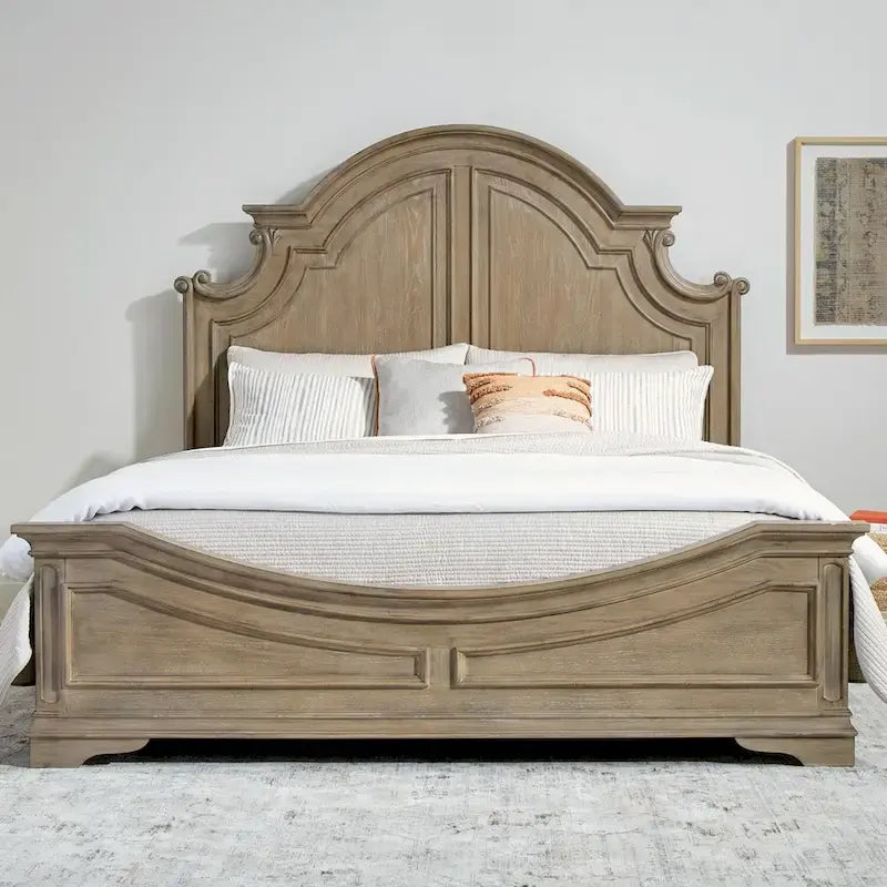 Magnolia Manor Panel Bed, Dresser and Mirror, and Nightstand Set