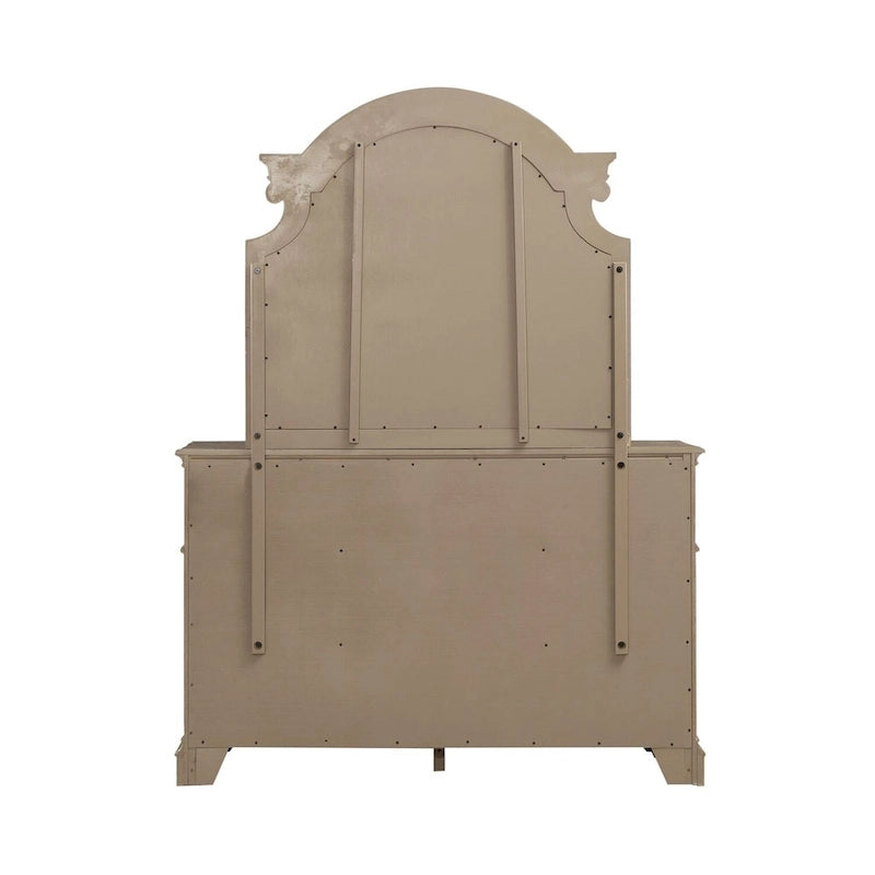 Magnolia Manor Panel Bed, Dresser and Mirror, and Nightstand Set