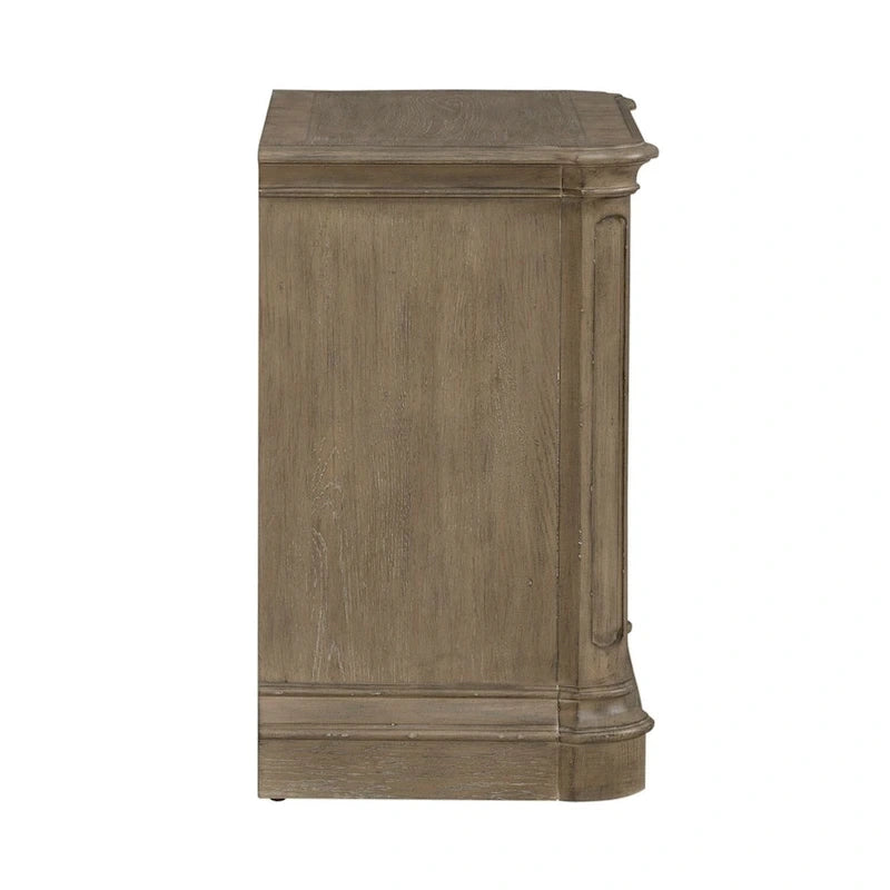 Magnolia Manor Panel Bed, Dresser and Mirror, and Nightstand Set