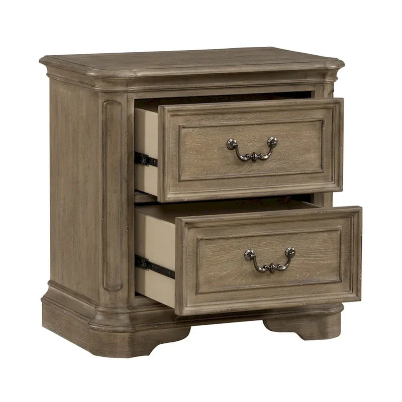 Magnolia Manor Panel Bed, Dresser and Mirror, and Nightstand Set