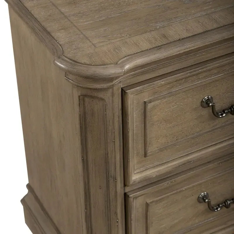 Magnolia Manor Panel Bed, Dresser and Mirror, and Nightstand Set