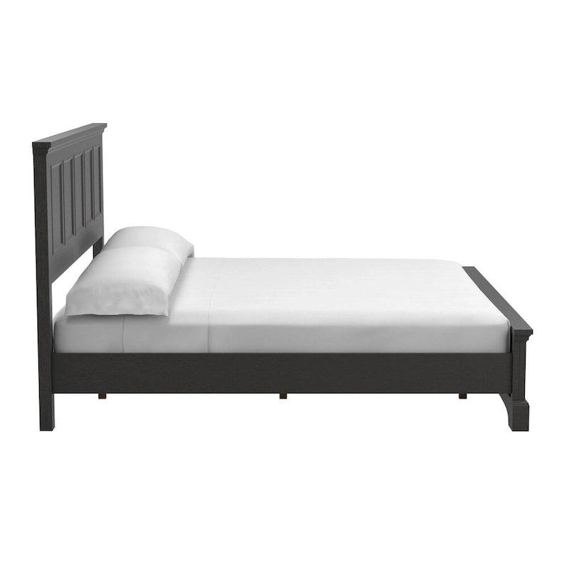 Farmhouse Basics King Bedroom Set with 2 Nightstands, 1 Dresser and 1 Mirror