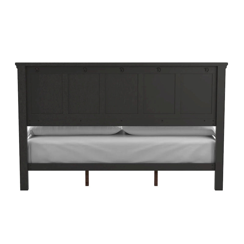 Farmhouse Basics King Bedroom Set with 2 Nightstands, 1 Dresser and 1 Mirror
