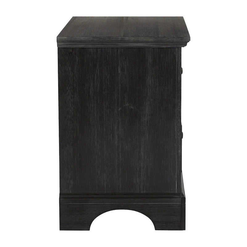 Farmhouse Basics King Bedroom Set with 2 Nightstands, 1 Dresser and 1 Mirror