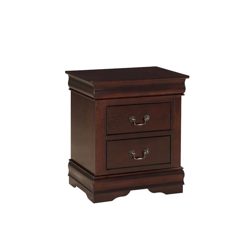 Lillie 6 Piece Cherry Sleigh Bedroom Set