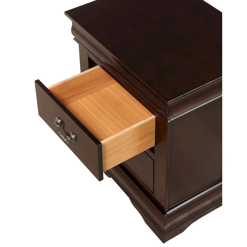 Lillie 6 Piece Cherry Sleigh Bedroom Set