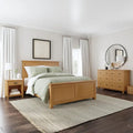 Oak Park Brown Wood Queen Bed, Nightstand and Dresser