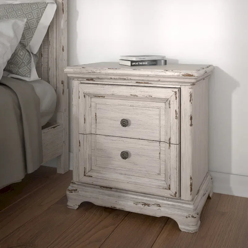 Palisade 5-Piece Antique White Bedroom Set