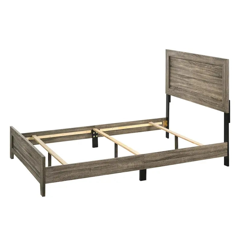 Linette 6 Piece Brown Panel Bedroom Set