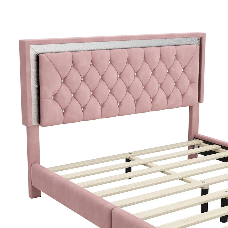 Upholstered Platform Bed (Look at the options before placing an order)