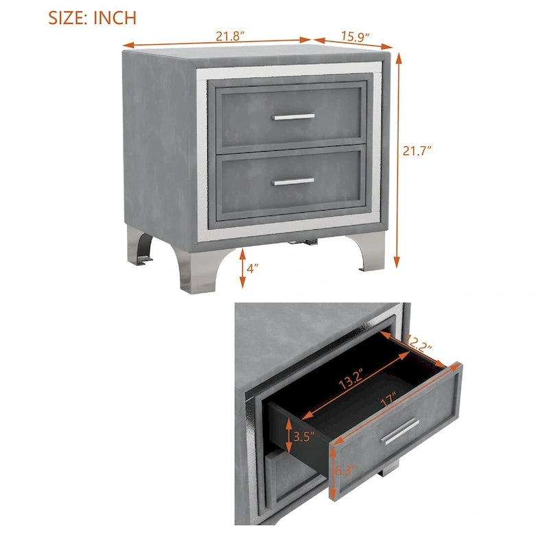 Upholstered Platform Bed (Look at the options before placing an order)