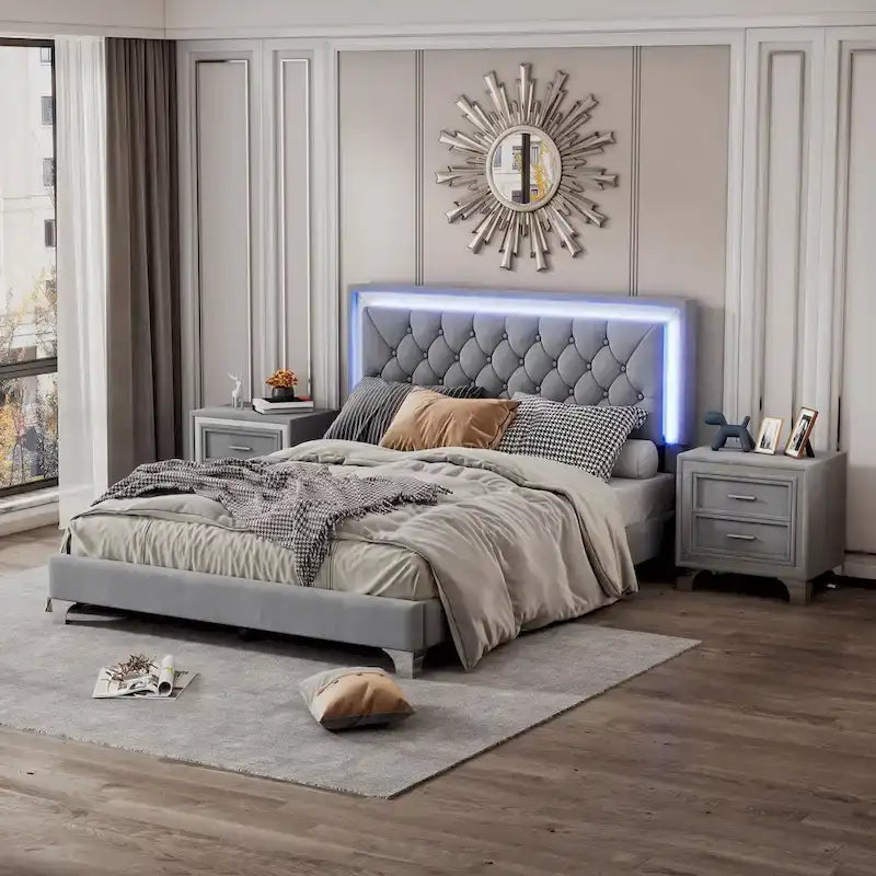 Upholstered Platform Bed (Look at the options before placing an order)