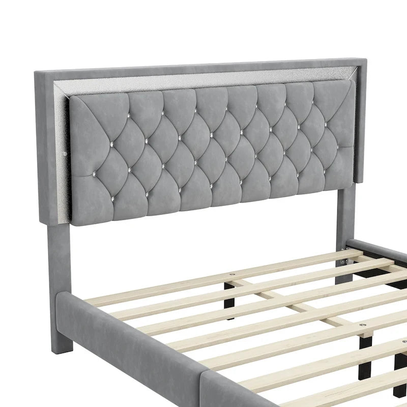 Upholstered Platform Bed (Look at the options before placing an order)