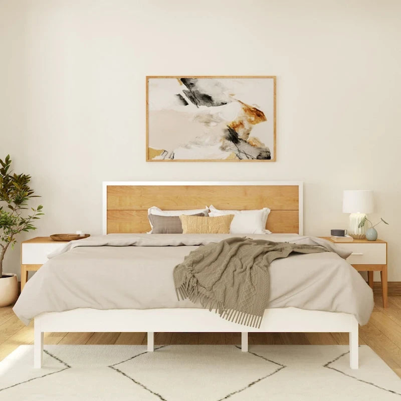 Plank and Beam 3 Piece King-Size Bedroom Set with 2 Nightstands
