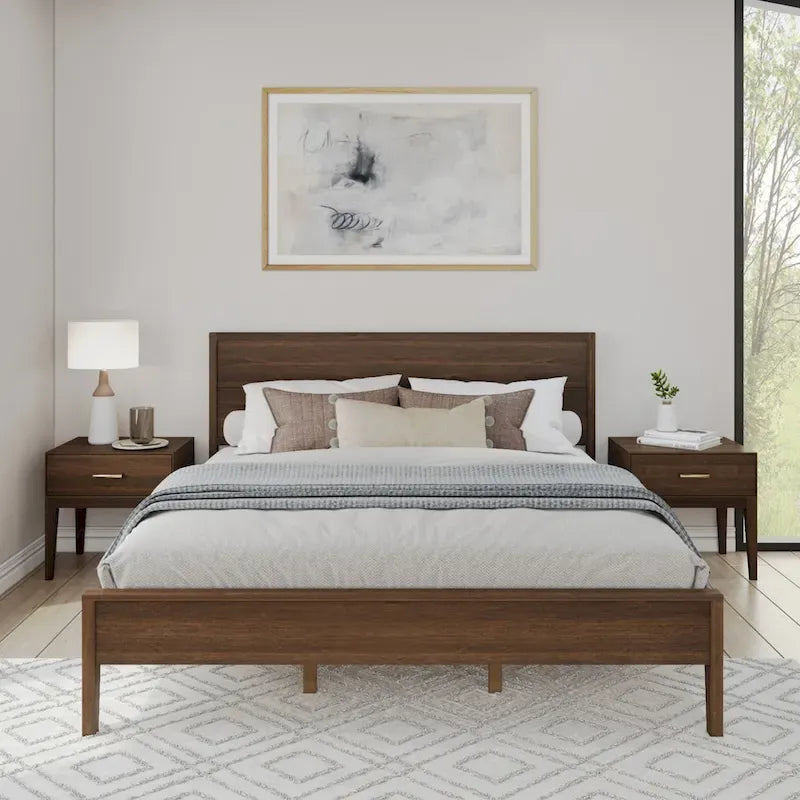 Plank and Beam 3 Piece King-Size Bedroom Set with 2 Nightstands