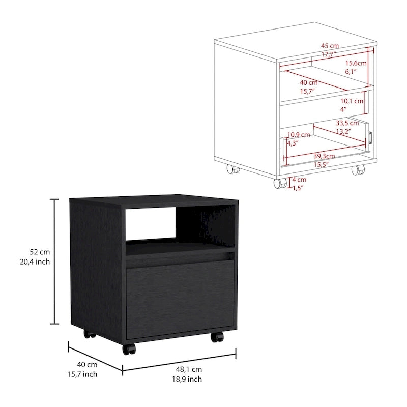 Milford 2 Piece Bedroom Set,Nightstand + Dresserfor Bathroom,Living Room,Bedroom
