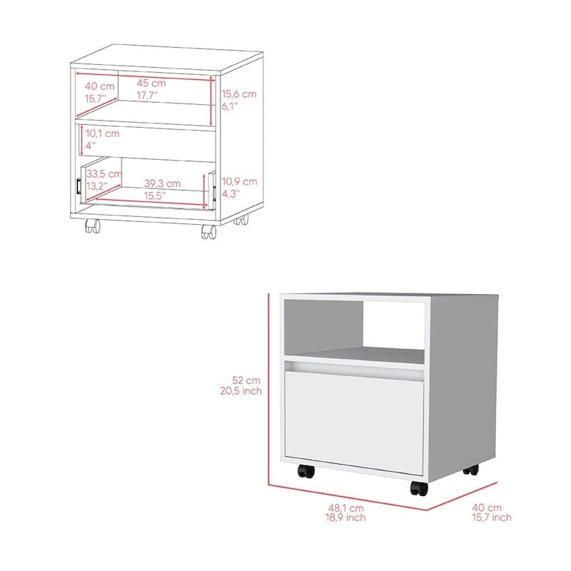 Milford 2 Piece Bedroom Set,Nightstand + Dresserfor Bathroom,Living Room,Bedroom