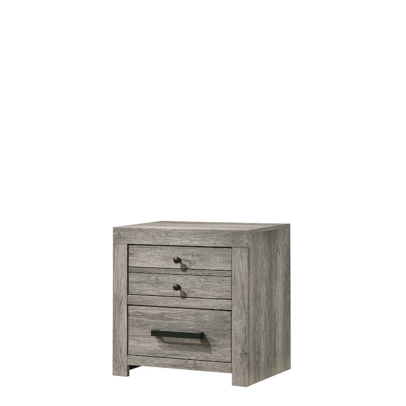 Perrine 6 Piece Gray Platform Bedroom Set