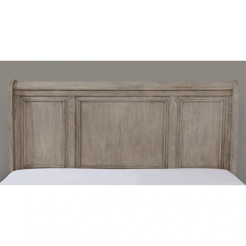 Nahkohe Transitional Grey Wood 3-Piece Storage Sleigh Bedroom Set with USB by Furniture of America