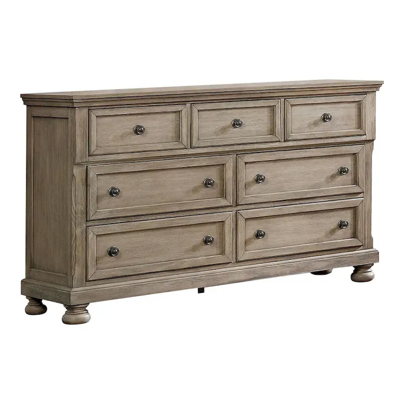 Nahkohe Transitional Grey Wood 2-Piece Storage Sleigh Bed and Dresser Set by Furniture of America