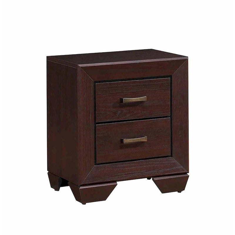 Warwick Brown and Dark Cocoa 4-piece Upholstered Bedroom Set
