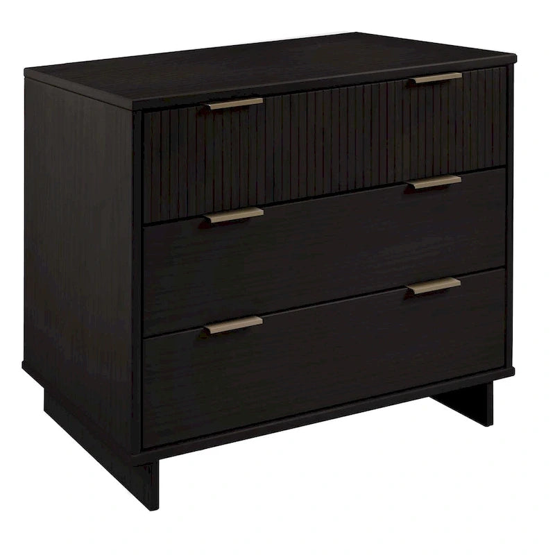 Manhattan Comfort 2-Piece Granville Modern Solid Wood Standard Dresser and Nightstand Set