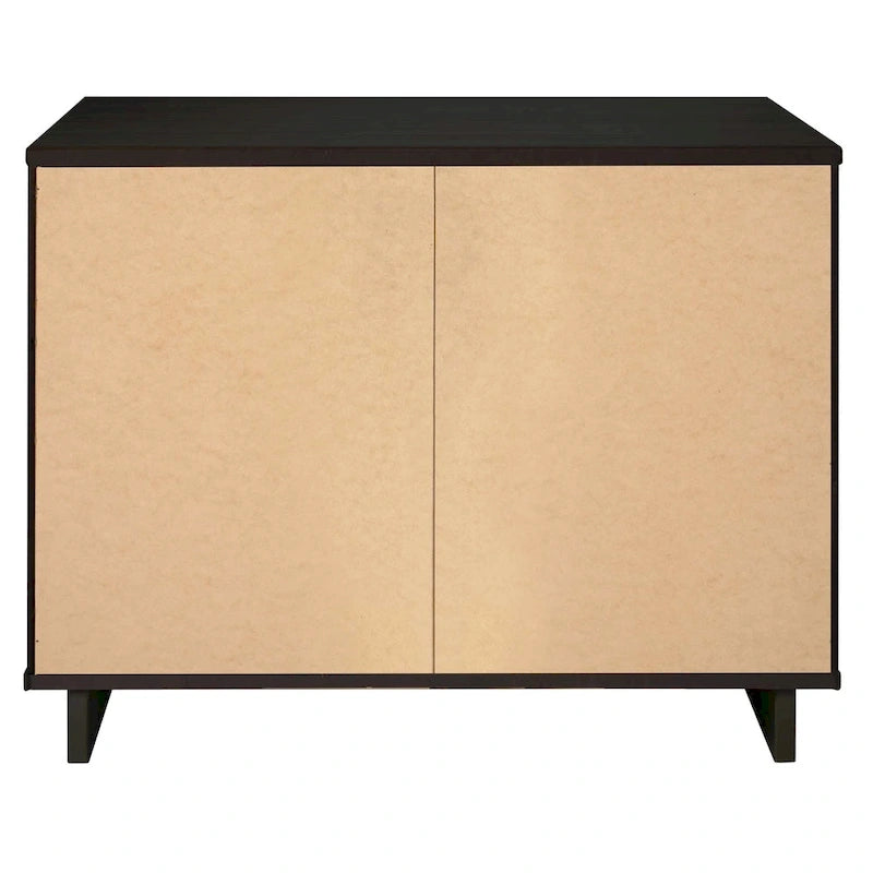Manhattan Comfort 2-Piece Granville Modern Solid Wood Standard Dresser and Nightstand Set