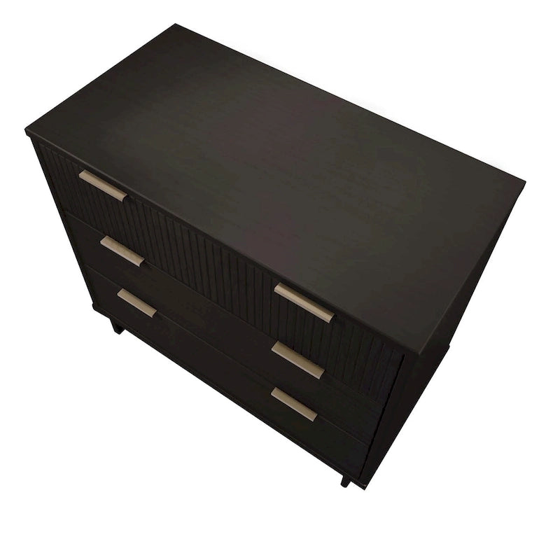 Manhattan Comfort 2-Piece Granville Modern Solid Wood Standard Dresser and Nightstand Set