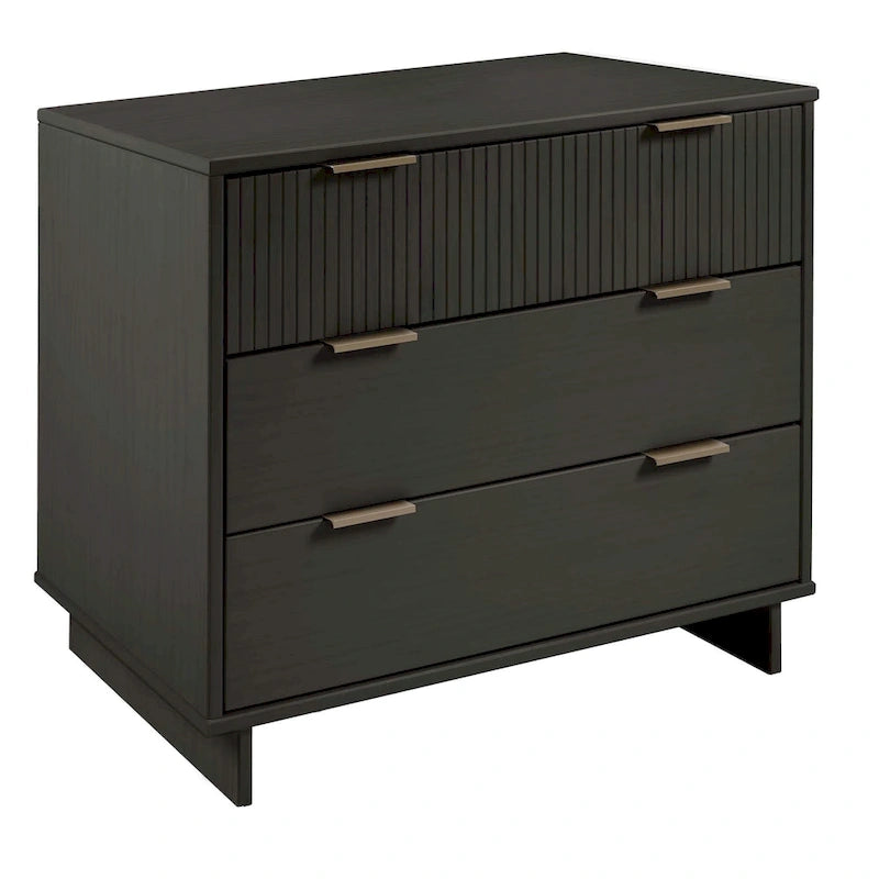 Manhattan Comfort 2-Piece Granville Modern Solid Wood Standard Dresser and Nightstand Set