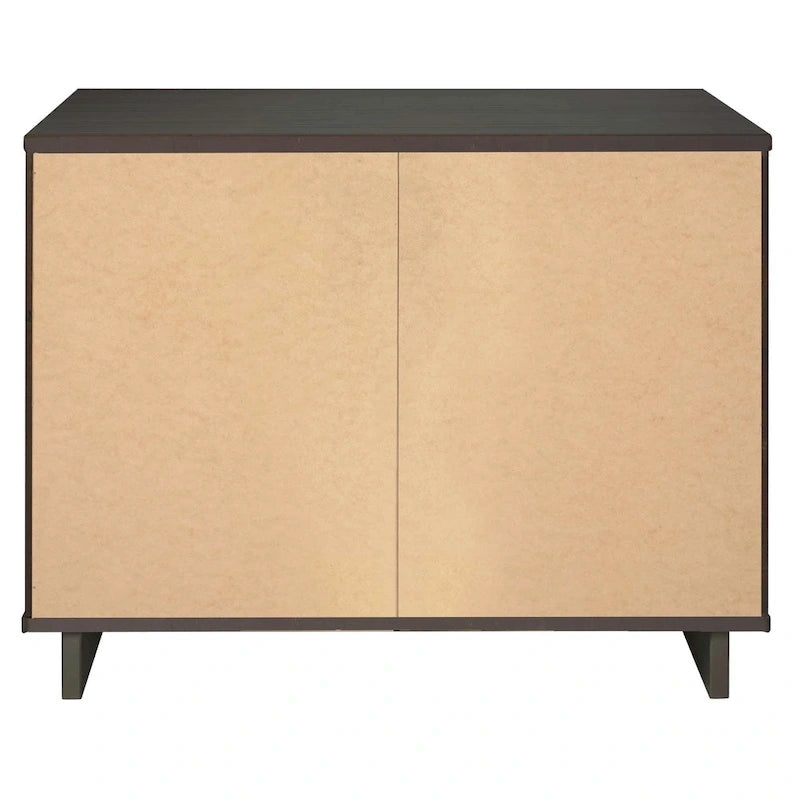 Manhattan Comfort 2-Piece Granville Modern Solid Wood Standard Dresser and Nightstand Set