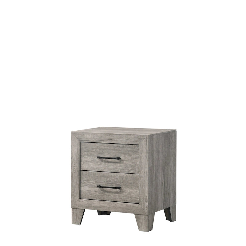 Jan 6 Piece Gray Rustic Platform Bedroom Set