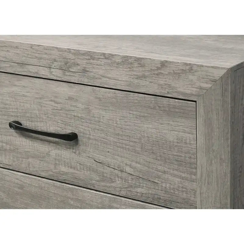 Jan 3 Piece Gray Rustic Platform Bedroom Set