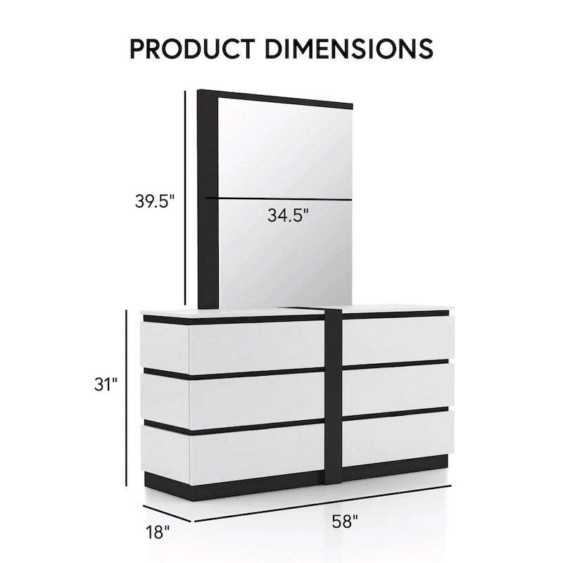 Conjira Modern White Wood 5-Piece Platform Bedroom Set (USB) by Furniture of America