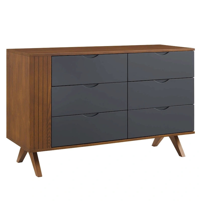Dylan 4 Piece Bedroom Set with Bed, Nightstand, Dresser, Mirror