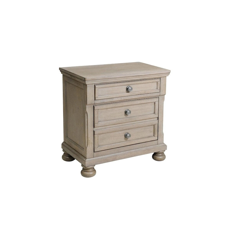 Donald 6 Piece Gray Modern Sleigh Storage Platform Bedroom Set