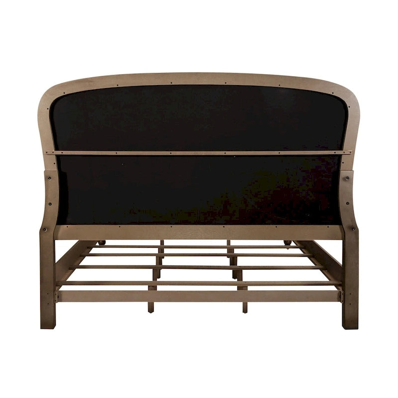 Americana Farmhouse Shelter Bed, Dresser, Mirror, and Nightstand Bedroom Set