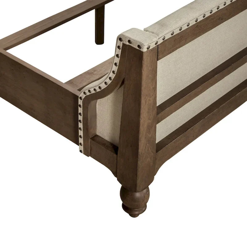 Americana Farmhouse Shelter Bed, Dresser, Mirror, and Nightstand Bedroom Set