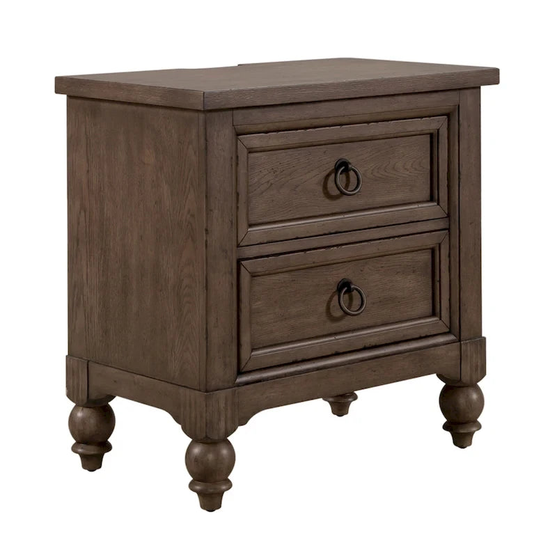 Americana Farmhouse Shelter Bed, Dresser, Mirror, and Nightstand Bedroom Set