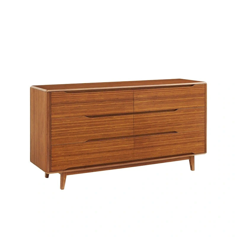 Dylan 4pc Queen Platform Bedroom Set with Dresser in Copper